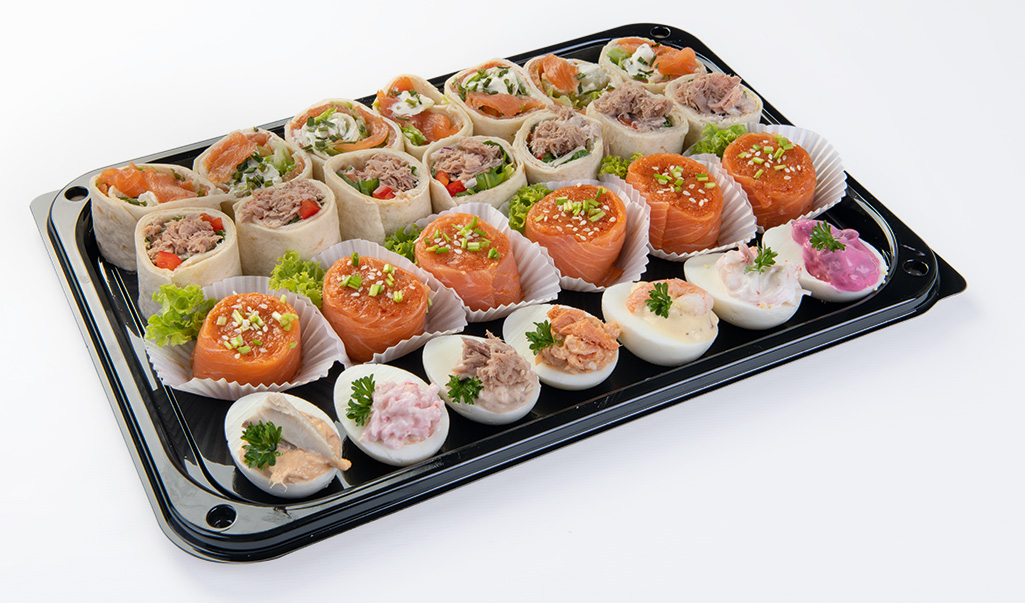 Vishandel Mossel hapjes-schotel 25 Hapjesschotel